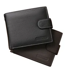 Genuine Leather Wallet Men Clip Cowhide Wallet Men 2022 Brand Coin Wallet Small Clutches Men's Purse Coin Pouch Short Men Wallet