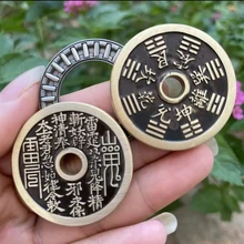 Ghost Money Pop Coin Brass Hand Pieces Decompression Artifact Push Coin Toy Vent Ppb Fingertip Decompression EDC