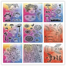 Girl Clear Stamps and dies for DIY Scrapbooking/Card Making/Kids Christmas Fun Decoration Supplies