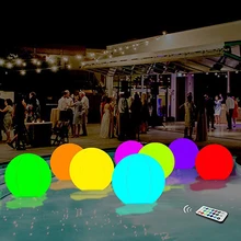Glowing Beach Ball remote control LED light Swimming Pool Toy 13Colors Glow Ball