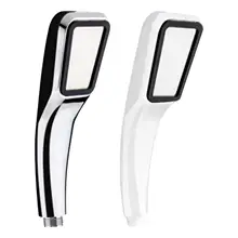 Hand Held Shower Head High Pressure Rain Shower Bathroom Accessories 4-Way Adapter Water Saving High Flow 300 Holes for Bathing