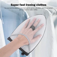 Heat Resistant Garment Steamer Gloves with Finger Loop Anti Steam Mittens Protective Gloves for Clothes Steamers Accessories