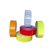 High Light Flashing Warning Reflective PVC Tape For The Clothing Reflective Vest Strip PVC  Reflective Material