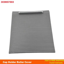 High Quality Armrest Center Console Cup Holder Roller Cover Dark Grey Black For Passat B6 B7 CC 3C0 857 503 3C0857503
