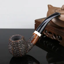 High Quality Briar Wood Pipe 9mm Filter Handmade Briar Smoking Pipe Octagon Bowl Briar Pipe Tobacco Pipe