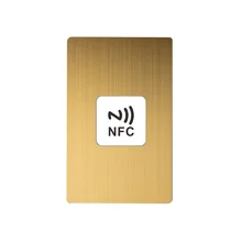 High Quality Custom Metal Gold Business nfc chip Cards With Own Design
