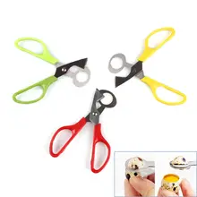 High Quality Pigeon Quail Egg Stainless Steel Scissor Cutter Opener Stationery Tool Clipper Sale
