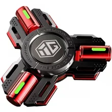 High Quality R188 Bearing Luminous Hand Spinners Red Sivery Alloy Metal Fidget Gyro Spinners Senior Toys for Kids Adults Gifts