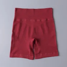 High Waist Sportswear Yoga Shorts for Women Clothing Ribbed Seamless Gym Shorts Workout Running Female Leggings Sports Pants