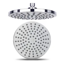 High-quality 8 In ABS Round Chrome Bath Rainfall Shower Head Bathroom Rain Sprayer For Shower Bathroom Tool Accessories