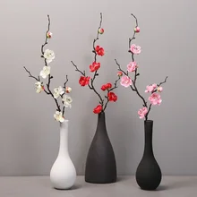 High-quality Simulation Chinese-style Small Wax Plum Wedding Home Living Room Dining Table Decoration Fake Artificial Flowers