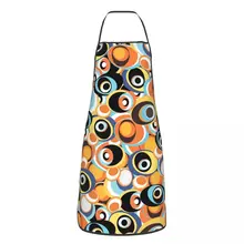 Hippie Flower Power Design Apron for Men Women Unisex Adult Chef Kitchen Cooking 60s 70s Hippy Bohemian Tablier Cuisine