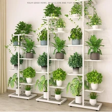 Home Balcony Storage Rack Wrought Iron Multi-layer Floor Flower Pot Rack Modern Minimalist Flower Stand Outdoor Flower Stands