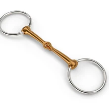 Horse Equestrian Riding Stainless Mouth Cheek Snaffle Bit  135mm 140mm