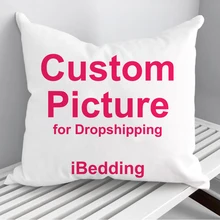 Hot Custom Cushion Cover Wedding Pictures Choose Your Text Logo Or Image 18" Personalized Pillow Case For Sofa Bed Chair