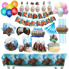 Hot Raya And The Last Dragon Paper Cups Party Plate Tablecloth Bags For 10 Kids Boys Brithday Party Disney Decoration Supplies