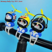 Hot Sale Rubber Toy Car Ornaments With Propeller Helmet Car Dashboard Decor Squeaking Glowing Toys For Adults Kids New 