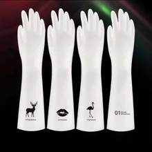 Household Dishwashing Rubber Gloves Kitchen Dish Washing Gloves 10 Pairs Waterproof For Washing Cleaning Gloves Dishes Durable