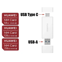 Huawei 100MB/s 2 in 1 Memory Card Reader for Huawei Type C Dual USB Port NM Nano Memory Card Reader USB 3.1 Highspeed