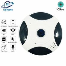ICSee 3MP 360 Panoramic WIFI Camera Video Surveillance Smart Home Two Ways AUDIO Security Protection Mini Wireless Camera