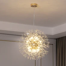 IRALAN Postmodern Dandelion Chandelier K9 Crystal Chandelier Modern Hanging Lamp For Bedroom Indoor Lighting Ceil Light Lustres