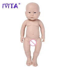 IVITA WG1503 41cm(16inch) 2000g Full Silicone Reborn Baby Doll Unpainted Unfinished Soft Dolls DIY Blank Toys Kit for Children
