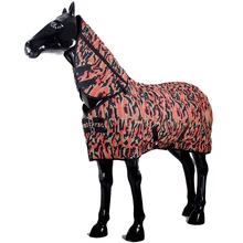 Include Neck Cover for Bigger Horses Winter Blanket when riding horses  Equipment Equine Shield Camouflage Color