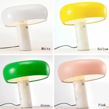 Italian Snoopy Mushroom Marble Table Lamp Modern Minimalist Children's Study LED Table Lamp Living Room Bedroom Decorative Lamp