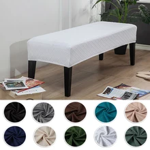Jacquard Chair Bench Covers Stretch Piano Chair Cover Non Slip Elastic Plaid Seat Cover Protector For Home Living Room Kitchen 