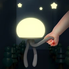 Jellyfish LED Night Light Breastfeeding Baby Bedside Light With Tripod USB Rechargeable Dimmable Bedroom Light Christmas Gift