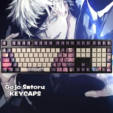Jujutsu Kaisen Gojo Satoru Keycap Cool Man Anime Keycap Mechanical Keyboard Fashion Kaycaps