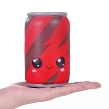 Jumbo Squishies Cute Cola Cans Cups Milk Cream Scented Squishies Slow Rising Charm Toy Slow Rising Squeeze Toys Collection