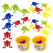 Jumping Frog Toys Toy Frogs Kids Pressingbouncinganimal Finger Game Party Educational Figure Model Hopping Funny Favors Bouncy