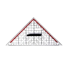 K92C Triangle-shaped Template Ruler Pro Drafting Tool for Drawing Quilting Designing
