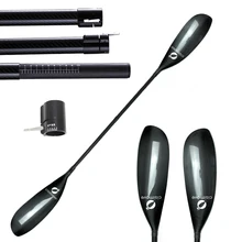 KE New Type Adjustable Top Sale Customized Carbon Fiber Kayak Paddle Ajustable With Aluminium Adjuster
