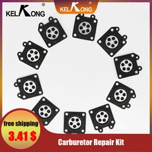 KELKONG Carburetor Parts Chainsaw Carburetor Membrane Pads Repair Parts Metering Diaphragm Gaskets   45cc 52cc 58cc Repair Kit