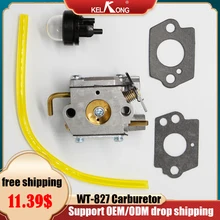 KELKONG OEM FOR Walbro WT-827 / WT827 CARBURETOR Carb Ryobi & Ryan Trimmers Zama C1U-P10A C1U-P14A WT-454 WT-539 105R 132R