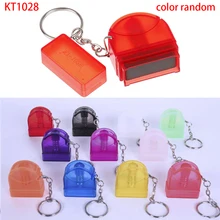 KT1028 Keychain Name Stamp signature rubber Flash stamp self inking Registered