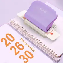 KW-trio 6m 1/6/26/30 Holes Paper Punch Handheld Metal Hole Puncher Capacity for A4 A5 B5 for Notebook Scrapbook Diary Binding