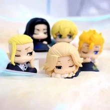 Kawaii Tokyo Revengers Anime Figure Gashapon Manjiro Sano Matsuno Chifuyu Q Version Doll Peripherals Hand Made Toy Gifts for Kid
