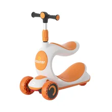 Kids 3 in 1 Scooter Skateboard Kids Adjustable Height Flasher Three Wheel Pedal Scooter Riding Baby Outdoor Sports Memorial