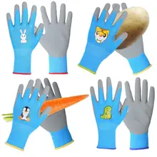 Kids Gardening Gloves 4 Pairs Yard Work Gloves Protective Mitts Toddler Gloves Safety Mitts With Different Patterns For Boys And