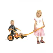 Kindergarten Children's Trolley Toy Can Load 100KG  Baby Tricycle Suit For 3-10 Ages  Rubber Wheel Kids Rickshaw
