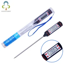 Kitchen Digital BBQ Food Thermometer Meat Cake Fry Grill Dining Household Cooking Thermometer Gauge Oven Thermometer Tool DDJ