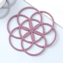 Kitchen Silicone Heat Insulation Pad Thicken Creative Dining Table Pot Bowl Mat Anti Scalding Anti Heat Coaster Table Decoration