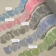 Korea Sparkling Love Heart Landscaping Washi Tape Journal DIY Decotative Hand Account Masking Tapes Kawaii Stationery