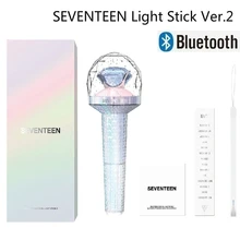 Kpop Official Light Stick Seventeens Lightstick Ver 2. with Bluetooth Concert LED Glow Lamps Hiphop Light up Toys Glowing Time