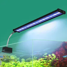 LED Aquarium Light with Aluminum Alloy Shell Waterproof Fish Tank Light Clip on Lamp For Freshwater Plants Tank