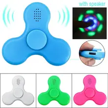 LED Bluetooth Speaker Fidget Spinner EDC ABS Bearing Bluetooth Connect Make A Music for Autism ADHD Anxiety Stress Fidget Toys