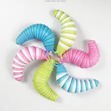 LED Caterpillar Toy Articulated Slug Flexible Slug Great Desk Fidget Toy Glow in the Dark Slug Antistress Sensory Toys Dropship